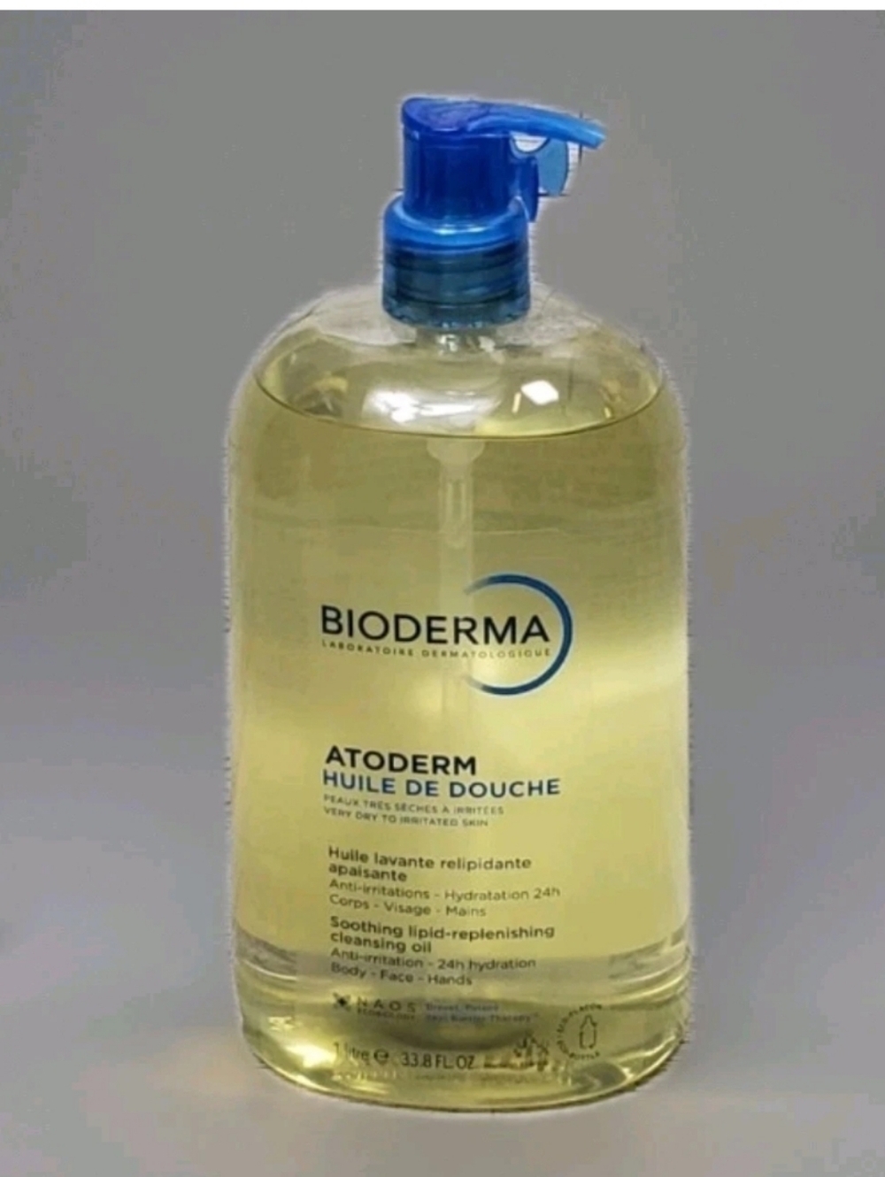 Bioderma Atoderm Shower Oil, Cleansing Oil For Face & Body, 33.8 oz